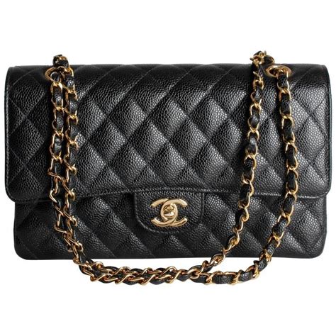 chanel caviar black zipper shoulder bag|Chanel 2024 Caviar Flap Bag .